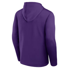 Purple Los Angeles Lakers Logo Athletic Head Start Pullover Hoodie | NBA