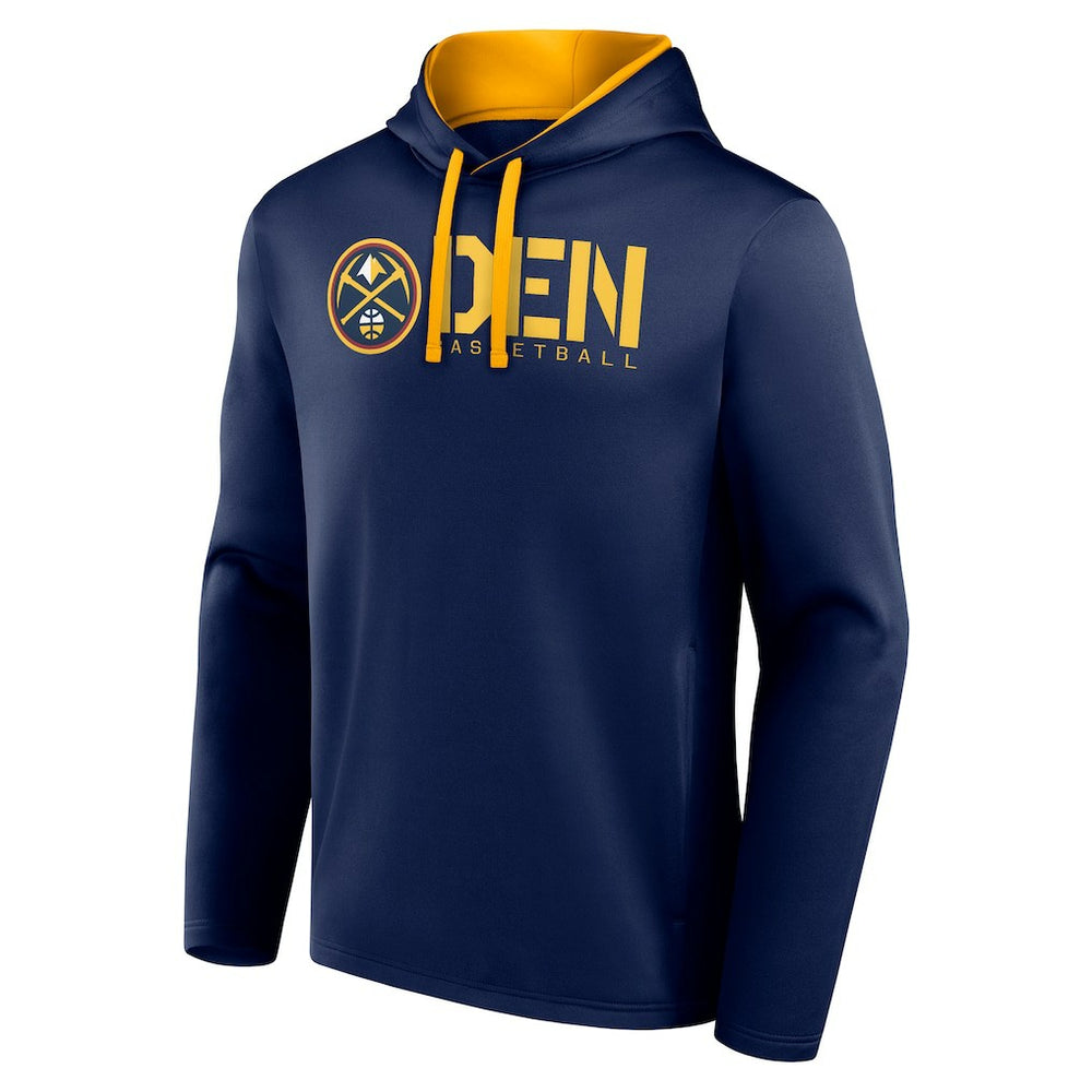 Navy Denver Nuggets Logo Athletic Head Start Pullover Hoodie sale | NBA