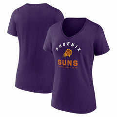 Purple Phoenix Suns Logo Athletic Women's Unrivaled V-Neck T-Shirt | NBA