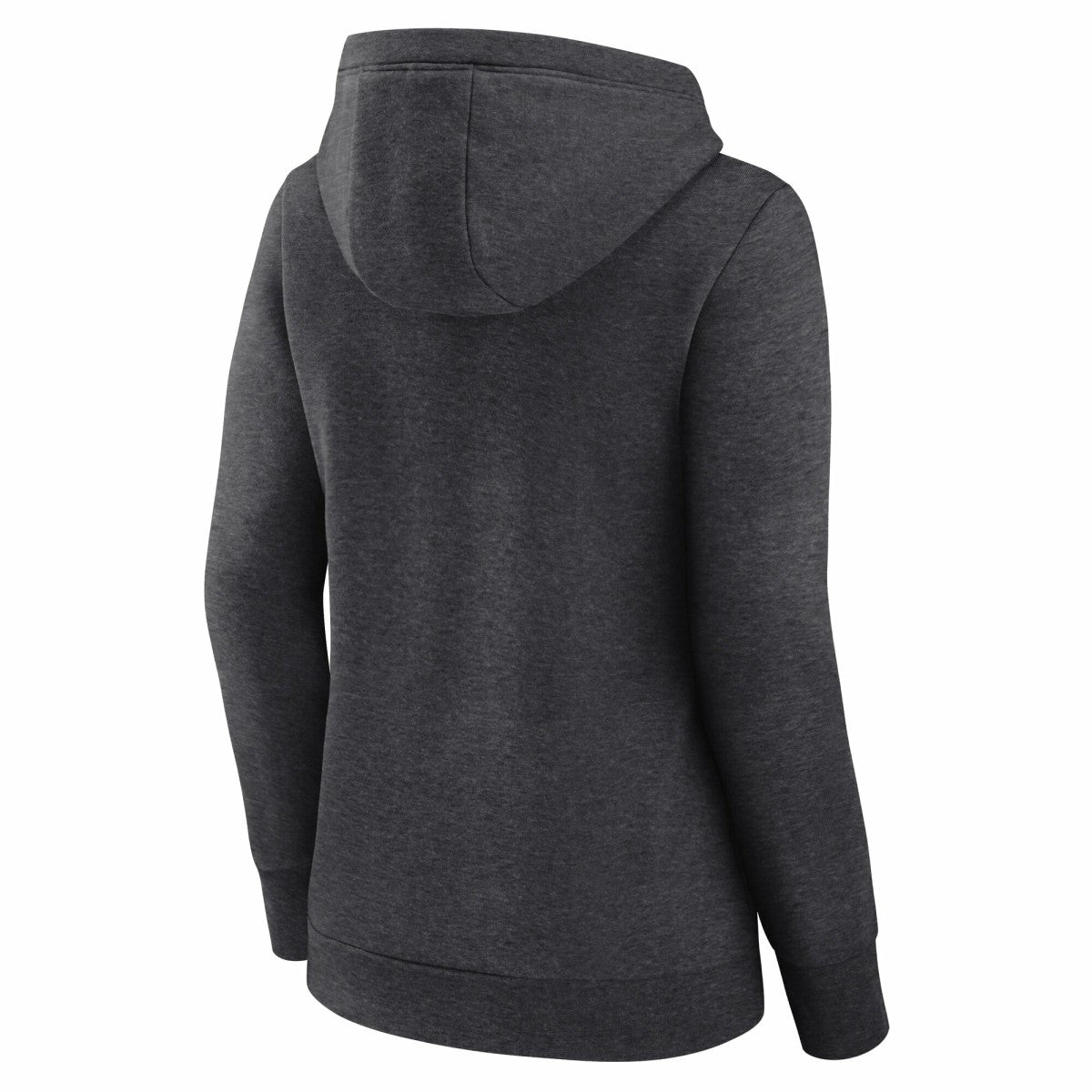 Heather Charcoal Milwaukee Bucks Logo Athletic Women's Triumphant V-Neck Pullover Hoodie | NBA