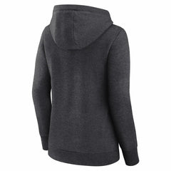 Heather Charcoal Milwaukee Bucks Logo Athletic Women's Triumphant V-Neck Pullover Hoodie | NBA