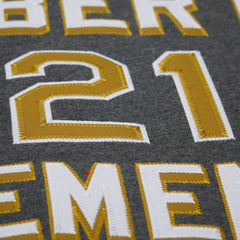 Roberto Clemente Pittsburgh Pirates Mitchell & Ness Legends Collection Vintage Logo Name & Number Fleece Pullover Sweatshirt - MLB Pullover