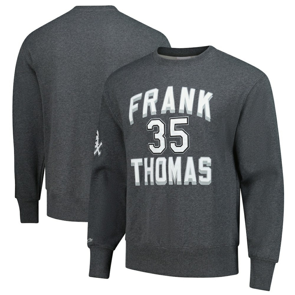 Frank Thomas Chicago White Sox Mitchell & Ness Legends Collection Vintage Logo Name & Number Fleece Pullover Sweatshirt - MLB Pullover