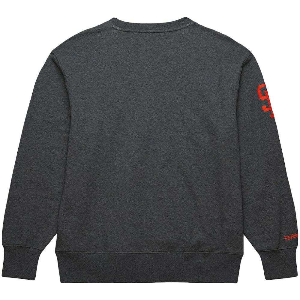 Willie Mays San Francisco Giants Mitchell & Ness Legends Collection Vintage Logo Name & Number Fleece Pullover Sweatshirt - MLB Pullover