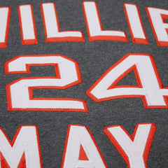 Willie Mays San Francisco Giants Mitchell & Ness Legends Collection Vintage Logo Name & Number Fleece Pullover Sweatshirt - MLB Pullover