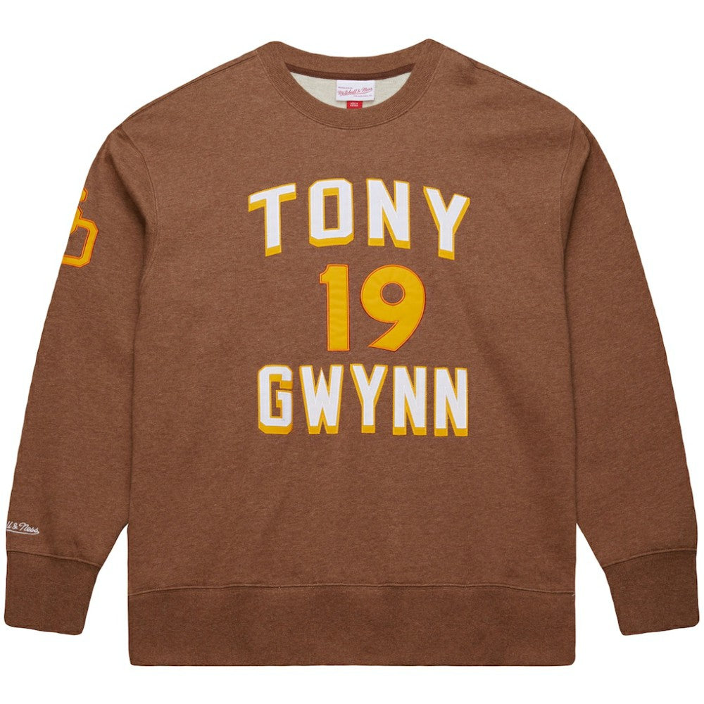 Tony Gwynn San Diego Padres Mitchell & Ness Legends Collection Vintage Logo Name & Number Fleece Pullover Sweatshirt - MLB Pullover