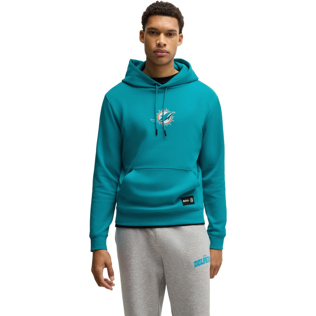 Miami Dolphins Hugo Boss Unisex Woodson Tri-Blend Hoodie | NFL Outlet