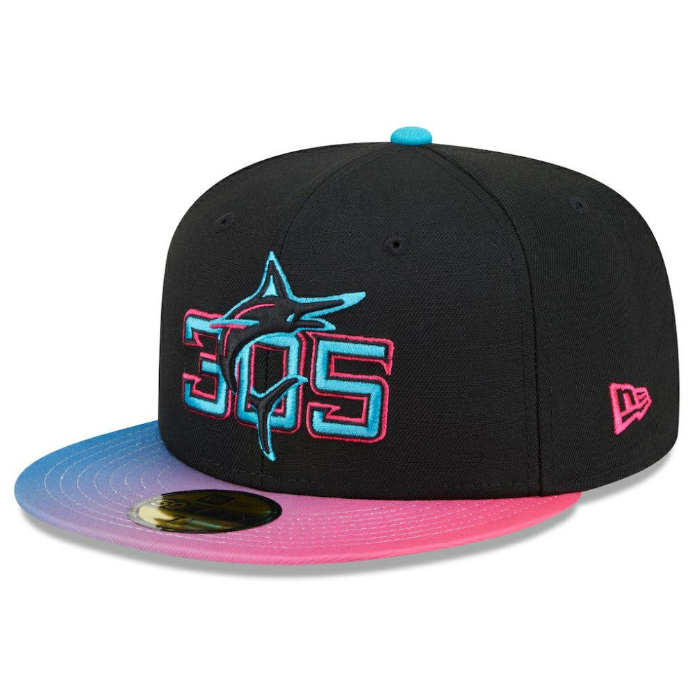 Miami Marlins New Era 2025 City Connect 59FIFTY Fitted Hat - MLB Hats