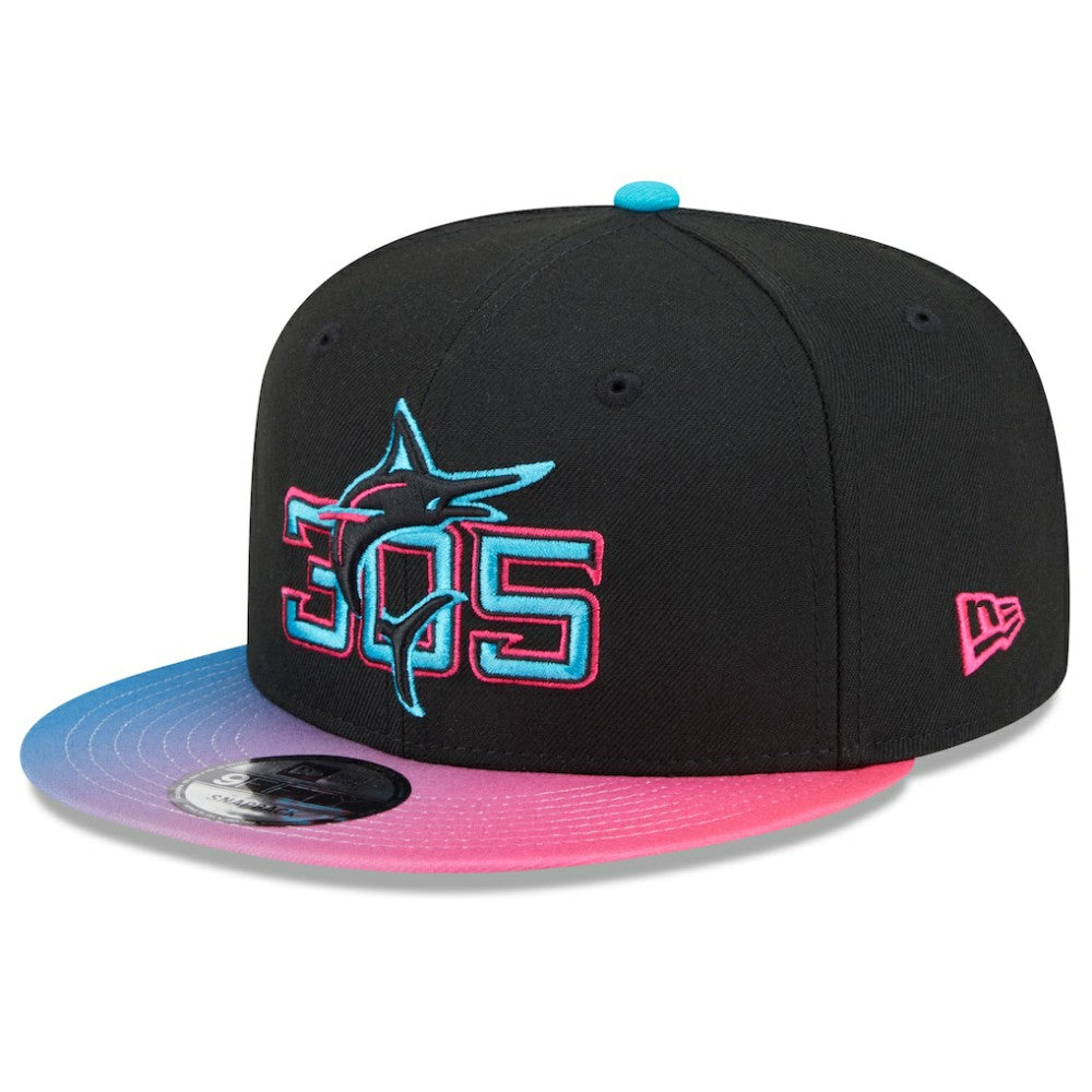 Miami Marlins New Era 2025 City Connect 9FIFTY Snapback Hat - MLB Hats