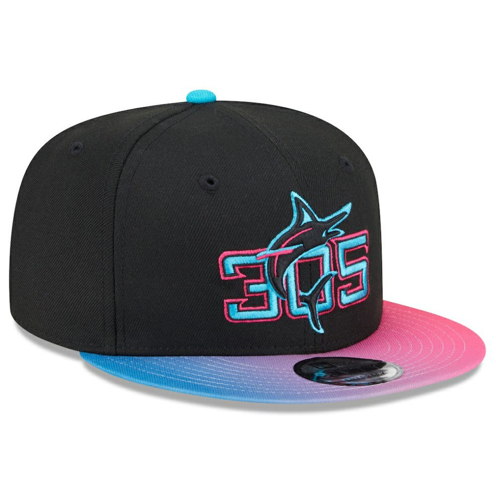 Miami Marlins New Era 2025 City Connect 9FIFTY Snapback Hat - MLB Hats
