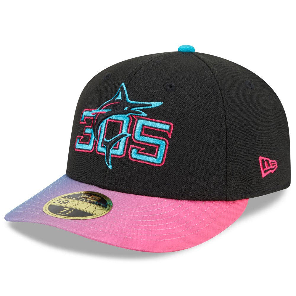 Miami Marlins New Era 2025 City Connect Low Profile 59FIFTY Fitted Hat - MLB Hats
