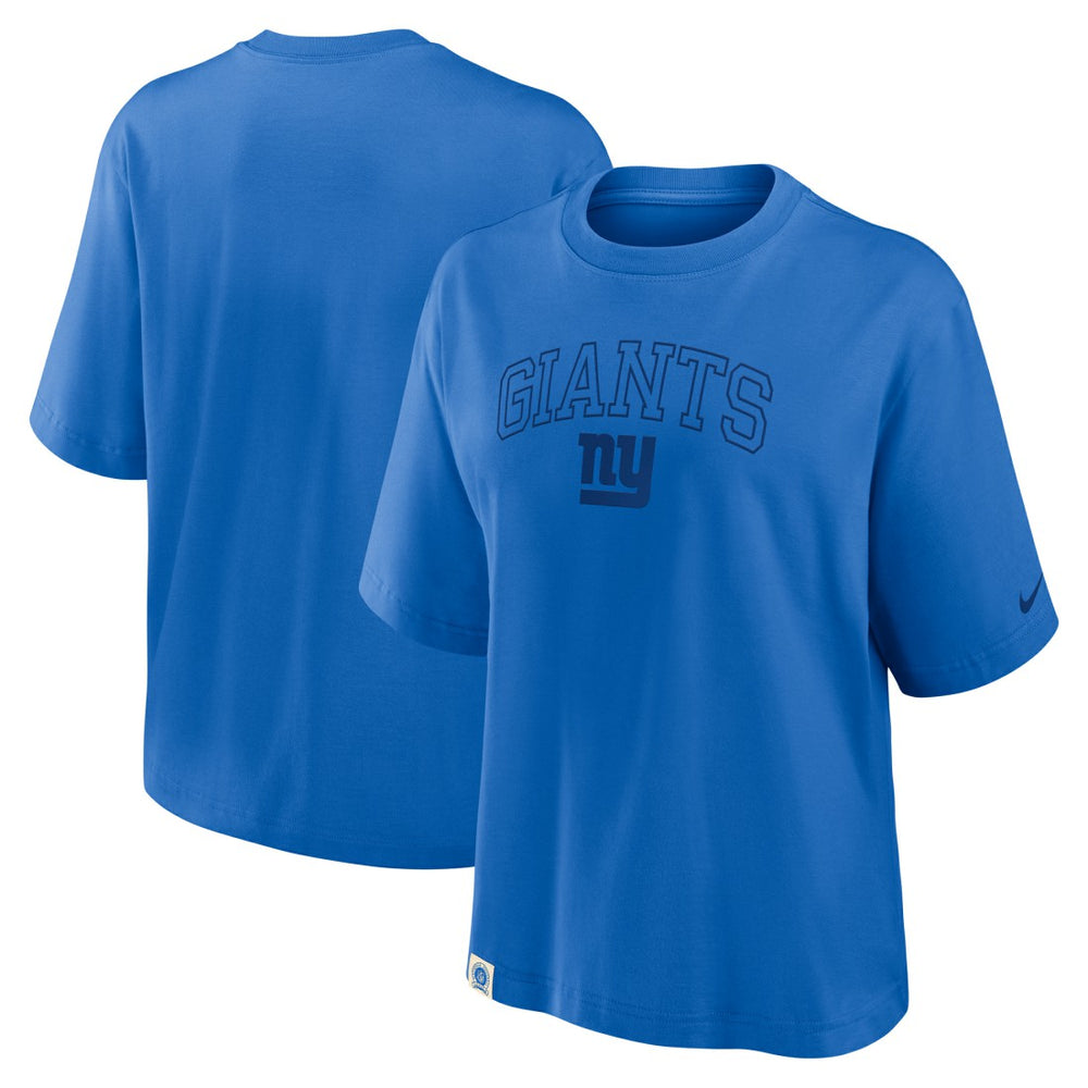 New York Giants Women's Glory Arch Boxy T-Shirt | NFL Online