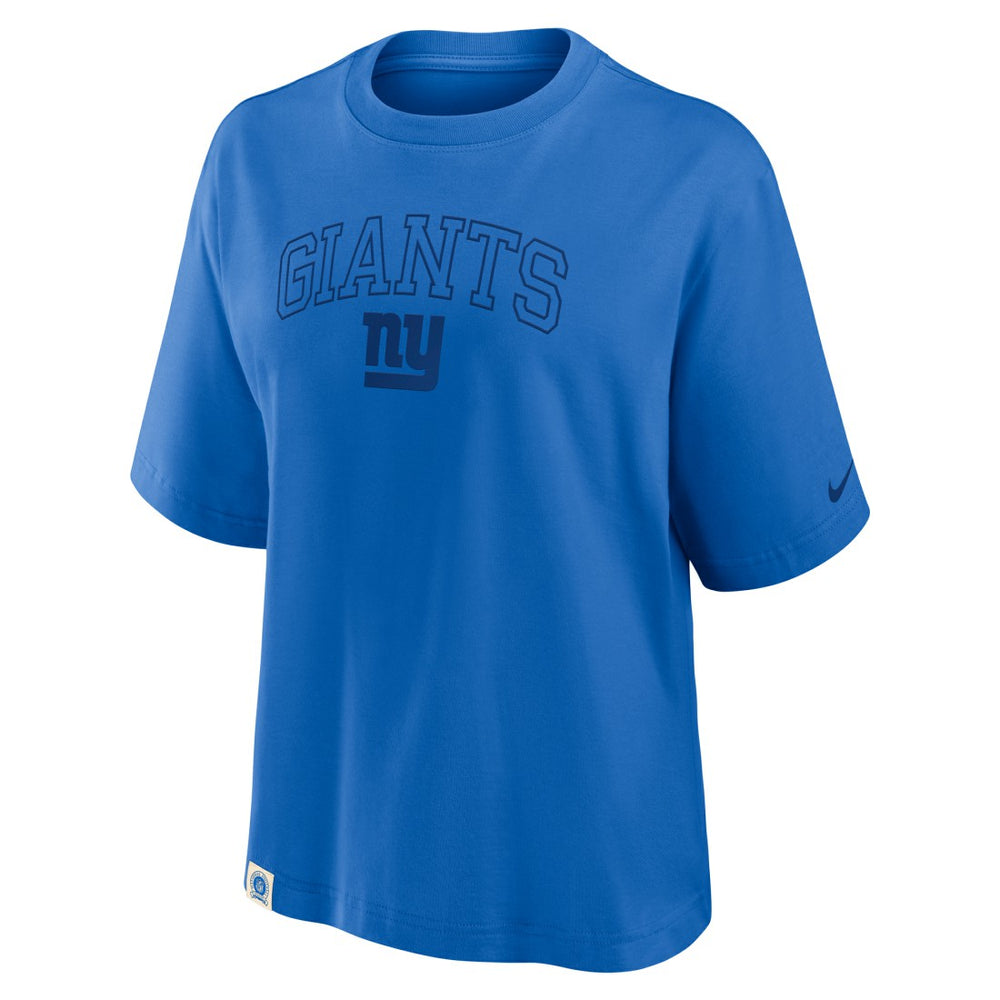 New York Giants Women's Glory Arch Boxy T-Shirt | NFL Online