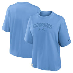 Los Angeles Chargers Women's Glory Arch Boxy T-Shirt | NFL Hot