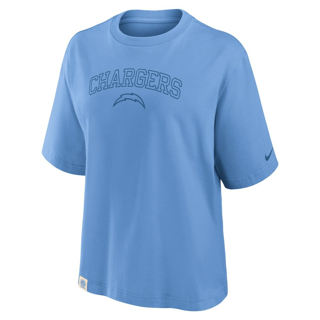 Los Angeles Chargers Women's Glory Arch Boxy T-Shirt | NFL Hot