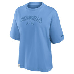 Los Angeles Chargers Women's Glory Arch Boxy T-Shirt | NFL Hot