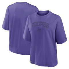 Minnesota Vikings Women's Glory Arch Boxy T-Shirt | NFL Discount