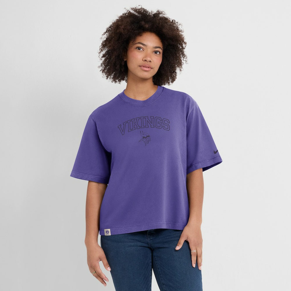 Minnesota Vikings Women's Glory Arch Boxy T-Shirt | NFL Discount