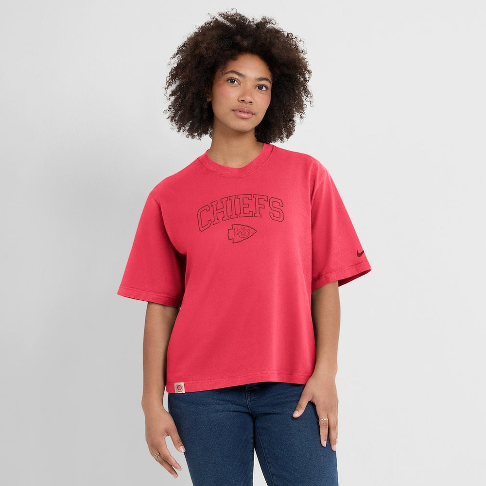 Kansas City Chiefs Women's Glory Arch Boxy T-Shirt | NFL Online