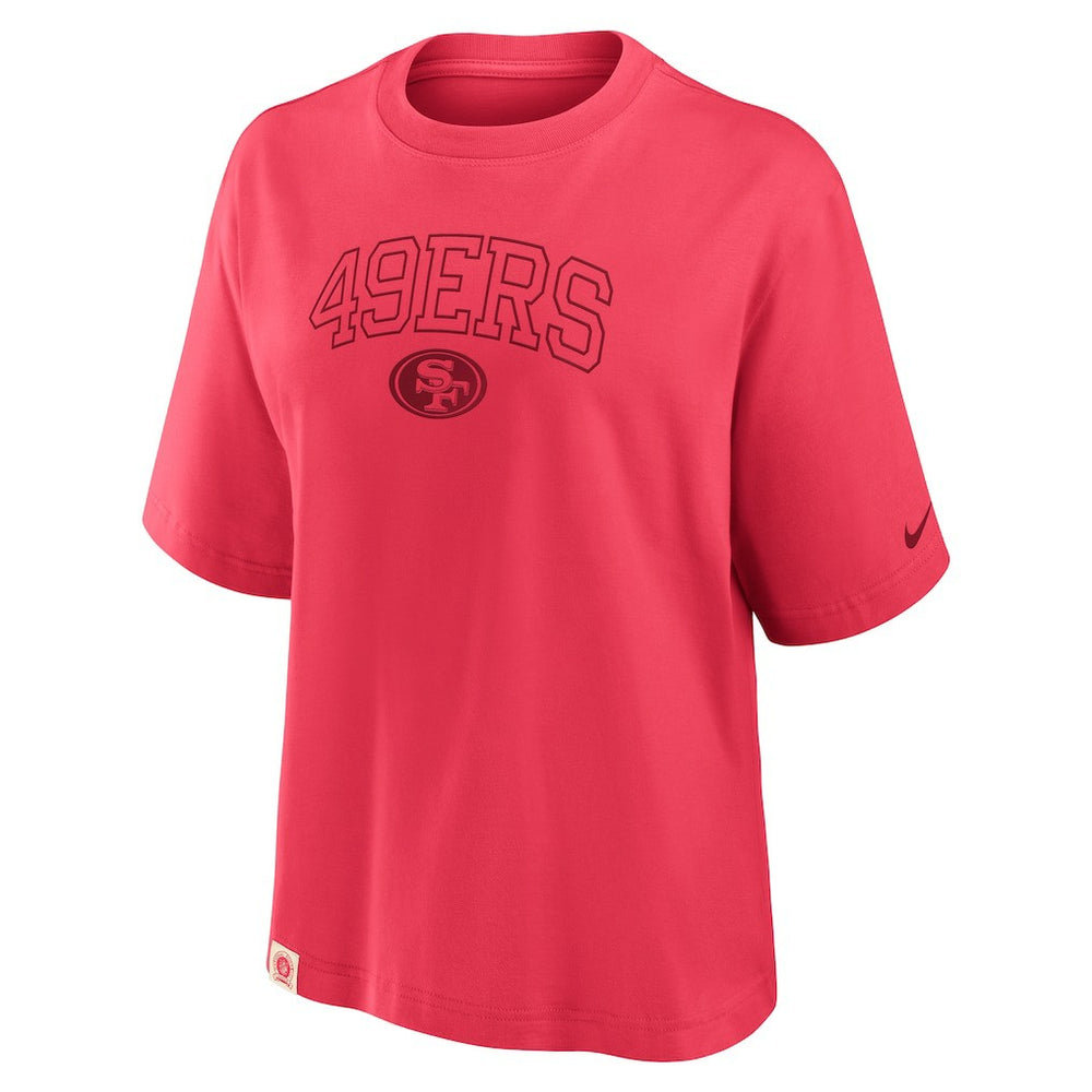 San Francisco 49ers Women's Glory Arch Boxy T-Shirt | NFL Sale