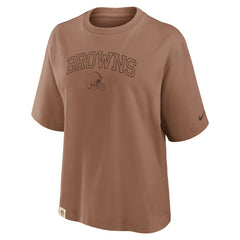 Cleveland Browns Women's Glory Arch Boxy T-Shirt | NFL Outlet