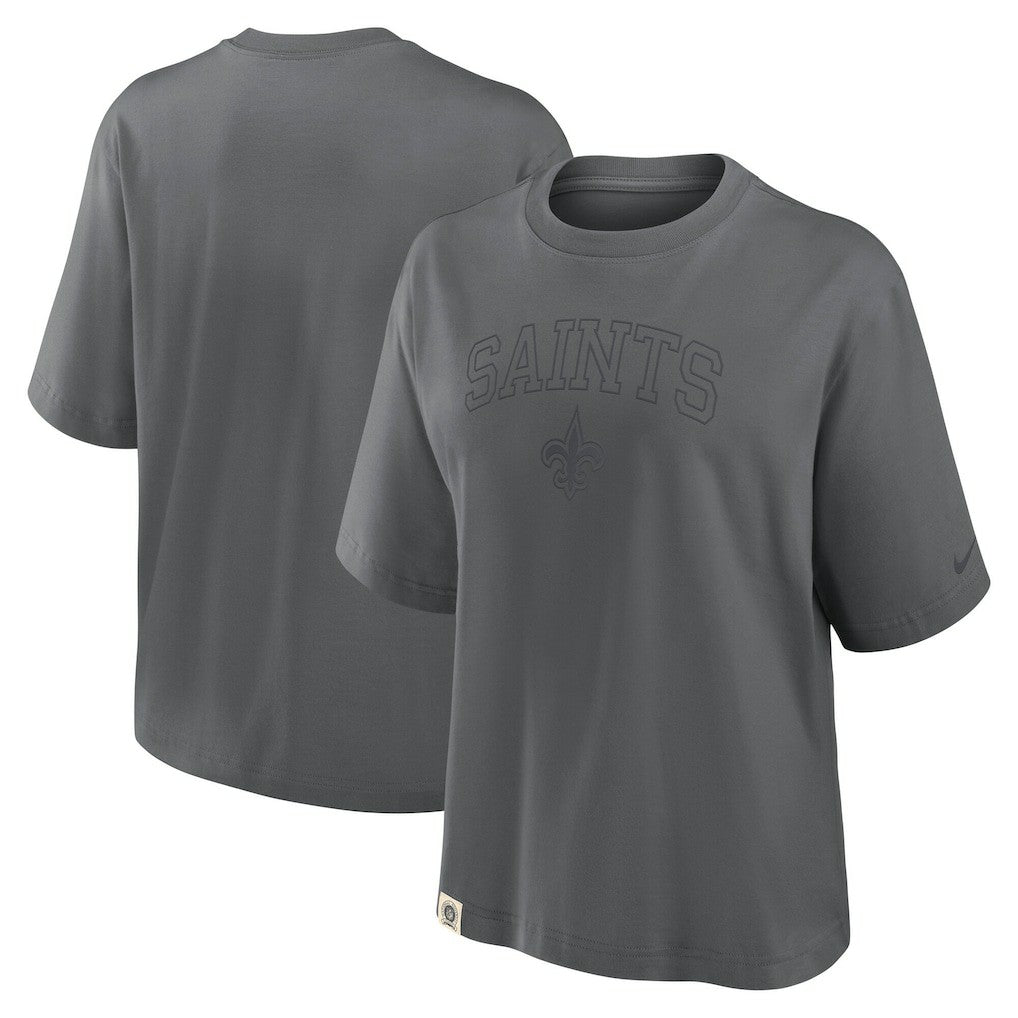 New Orleans Saints Women's Glory Arch Boxy T-Shirt | NFL Online