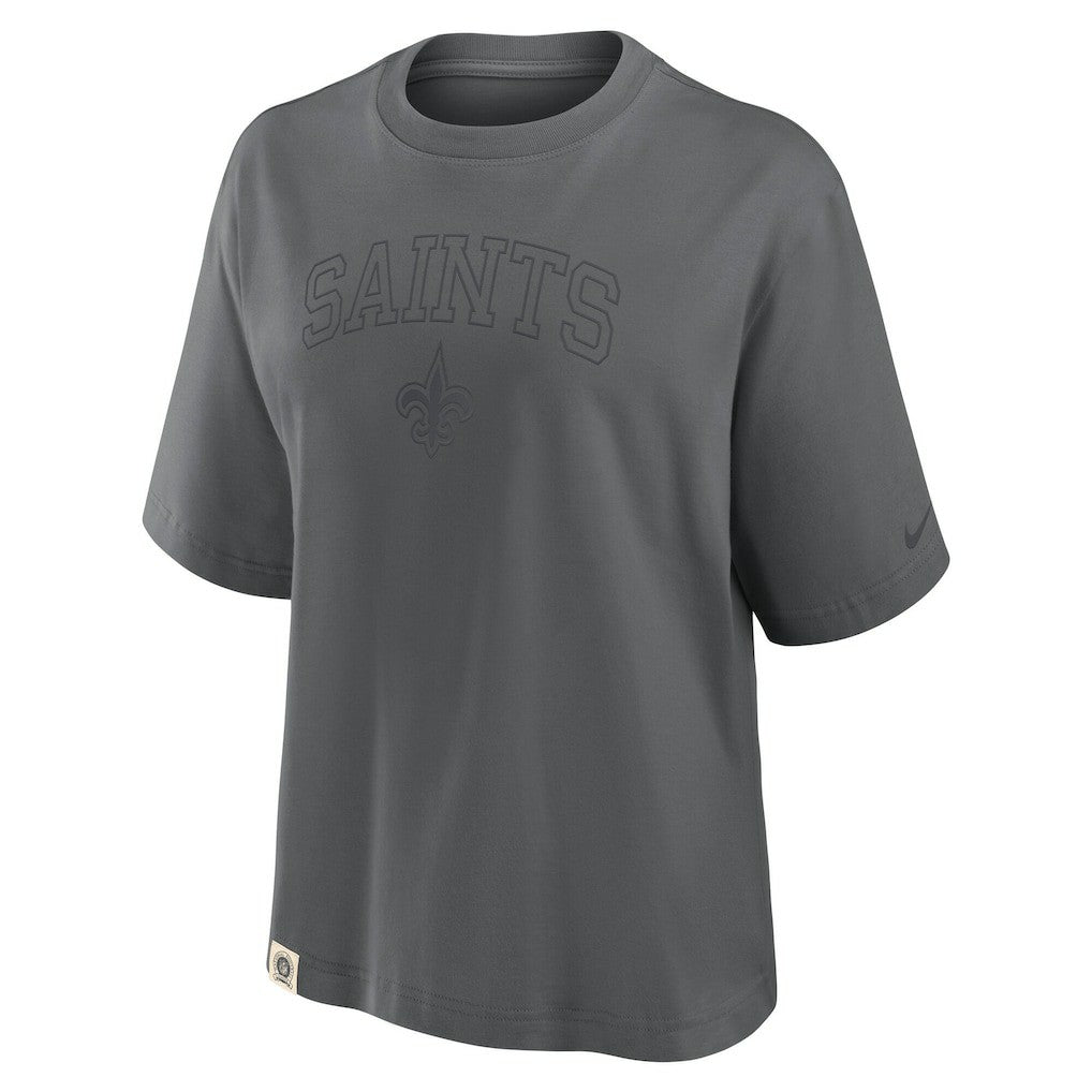 New Orleans Saints Women's Glory Arch Boxy T-Shirt | NFL Online