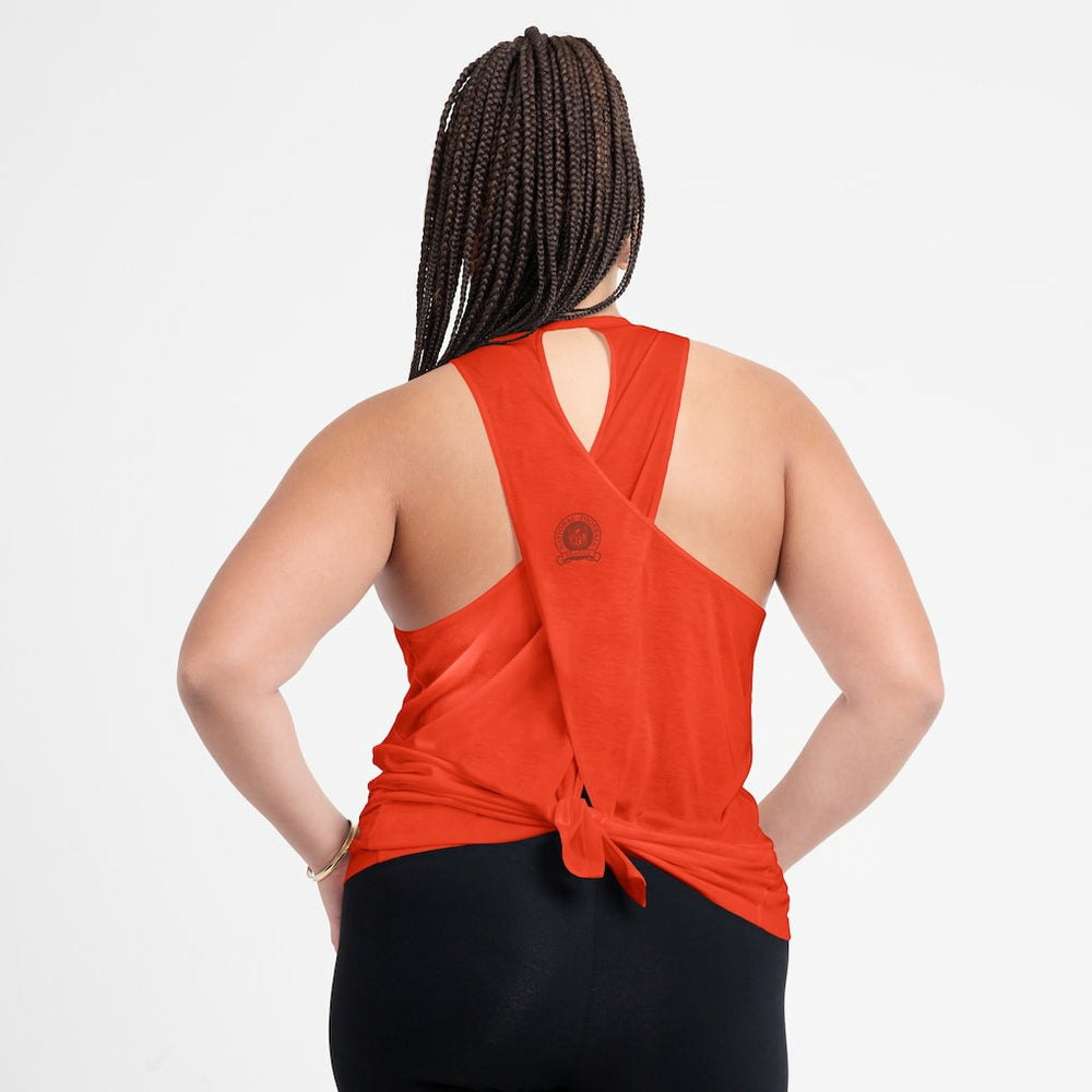 Cincinnati Bengals Women's Glory Open-Back Crisscross Dri-FIT Tank Top | NFL Discount