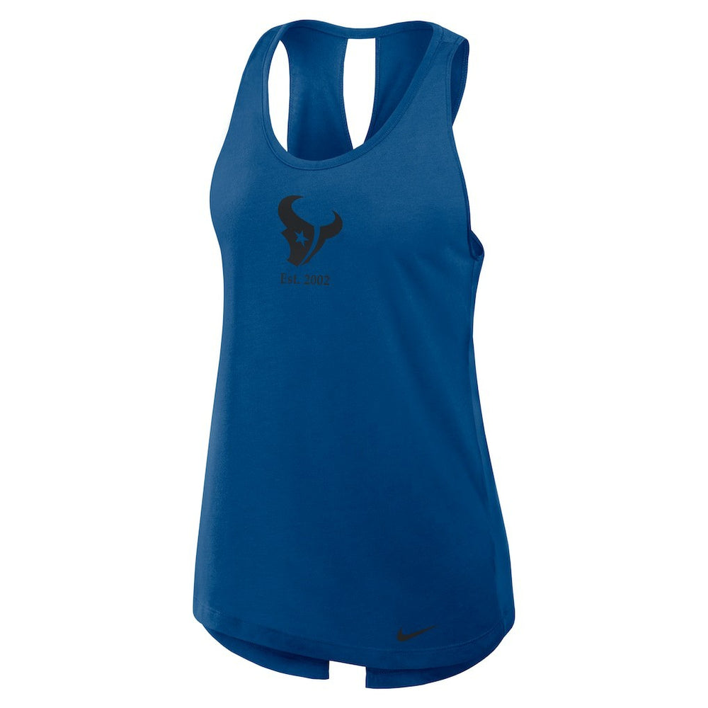 Houston Texans Women's Glory Open-Back Crisscross Dri-FIT Tank Top | NFL Discount