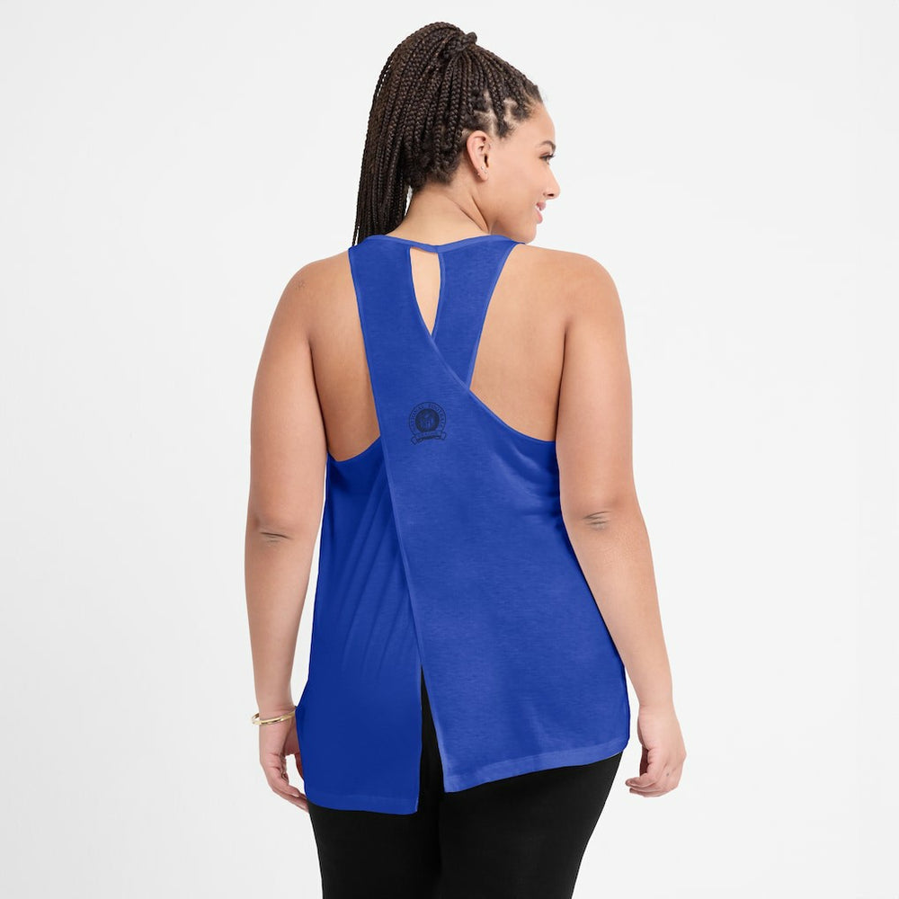 Los Angeles Rams Women's Glory Open-Back Crisscross Dri-FIT Tank Top | NFL Outlet
