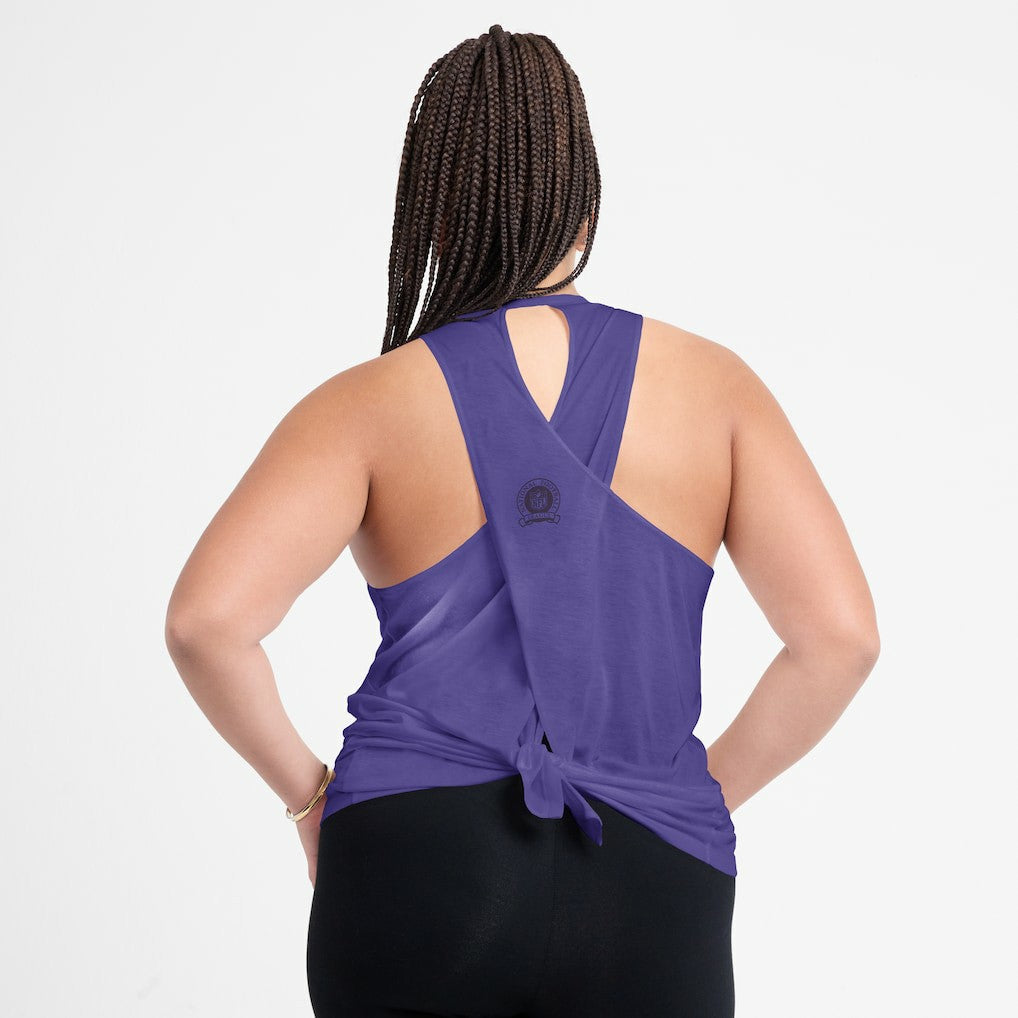 Baltimore Ravens Women's Glory Open-Back Crisscross Dri-FIT Tank Top | NFL On sale