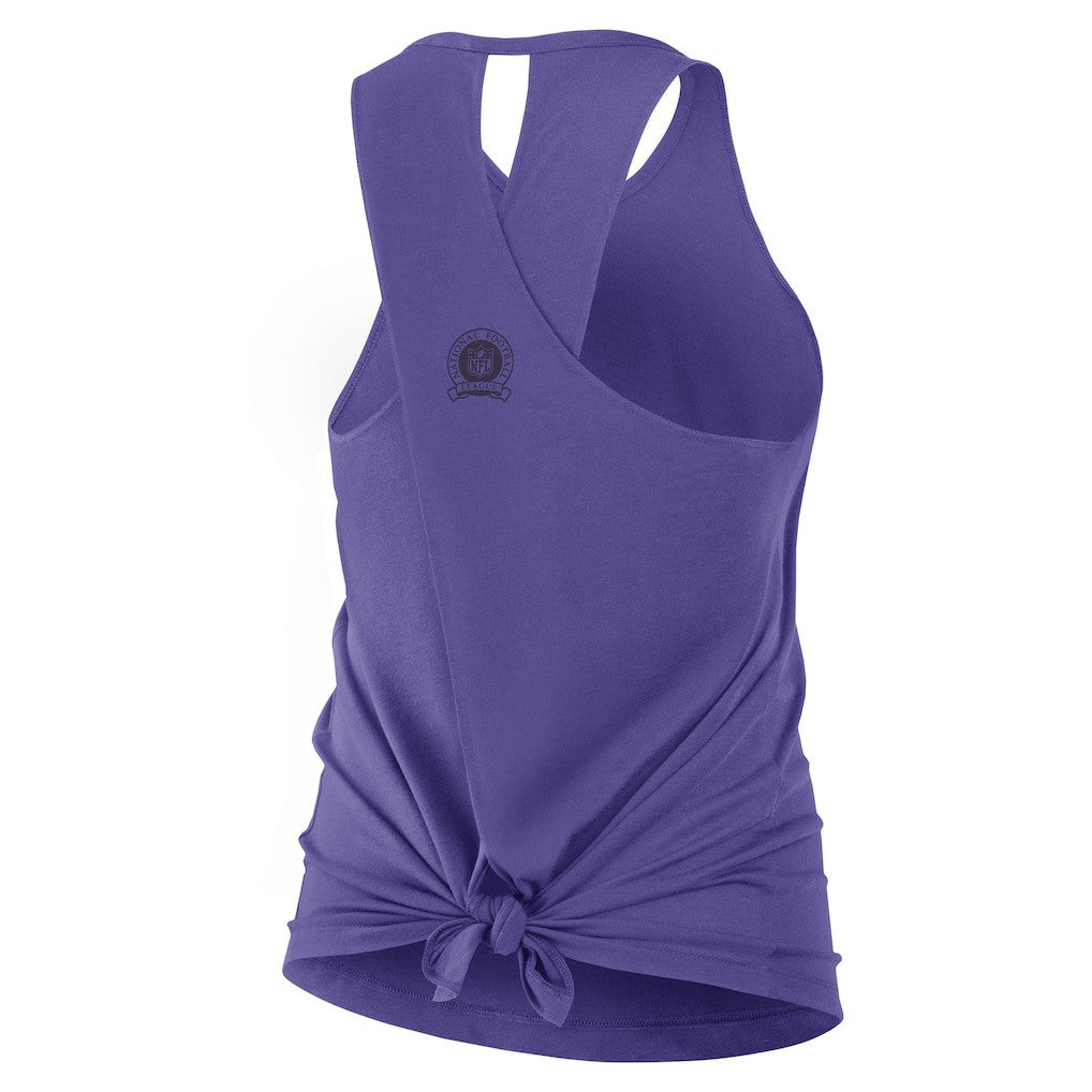 Minnesota Vikings Women's Glory Open-Back Crisscross Dri-FIT Tank Top | NFL On sale