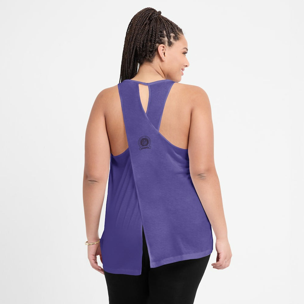 Minnesota Vikings Women's Glory Open-Back Crisscross Dri-FIT Tank Top | NFL On sale