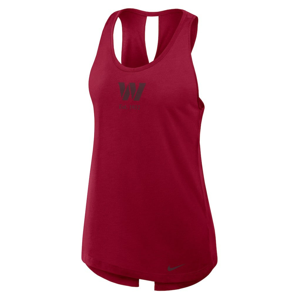 Washington Commanders Women's Glory Open-Back Crisscross Dri-FIT Tank Top | NFL US