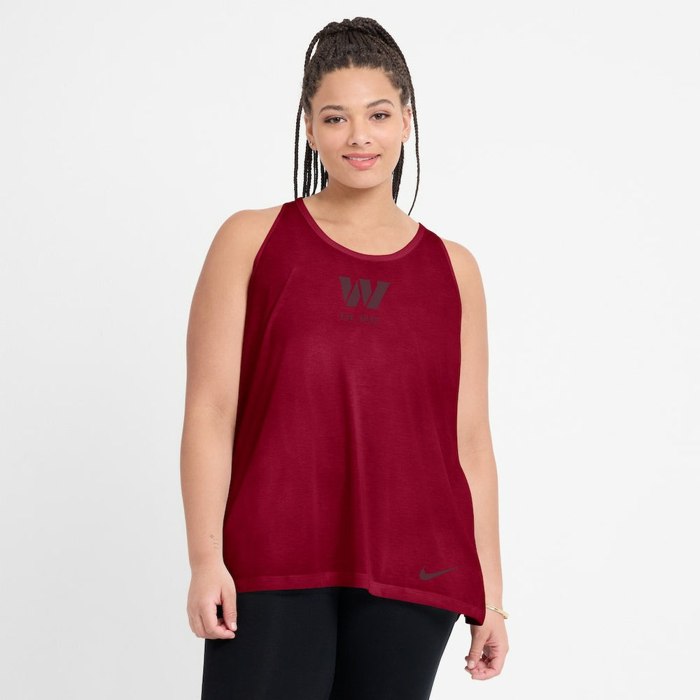 Washington Commanders Women's Glory Open-Back Crisscross Dri-FIT Tank Top | NFL US