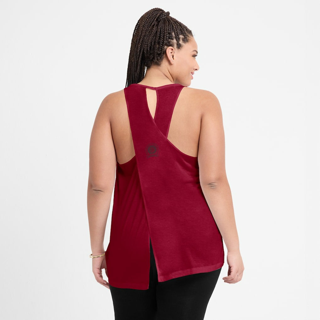 Washington Commanders Women's Glory Open-Back Crisscross Dri-FIT Tank Top | NFL US