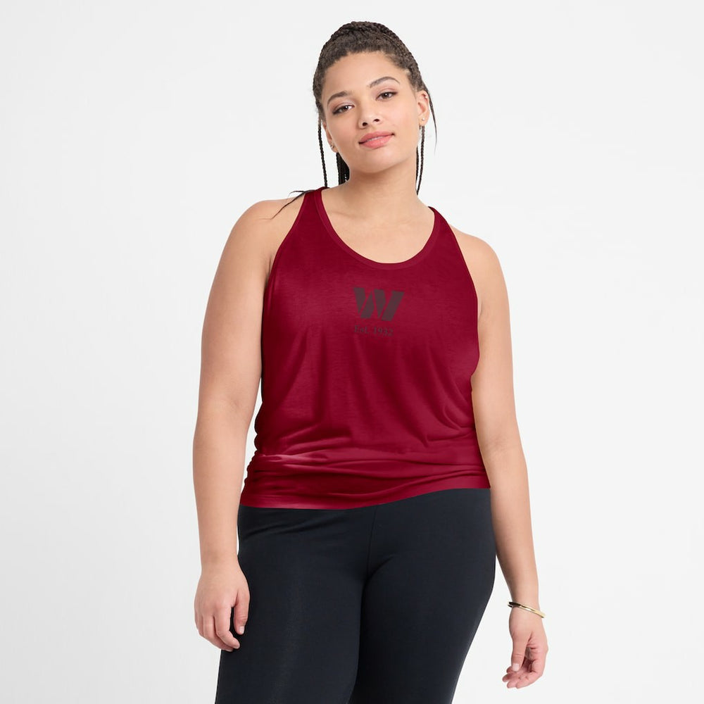 Washington Commanders Women's Glory Open-Back Crisscross Dri-FIT Tank Top | NFL US