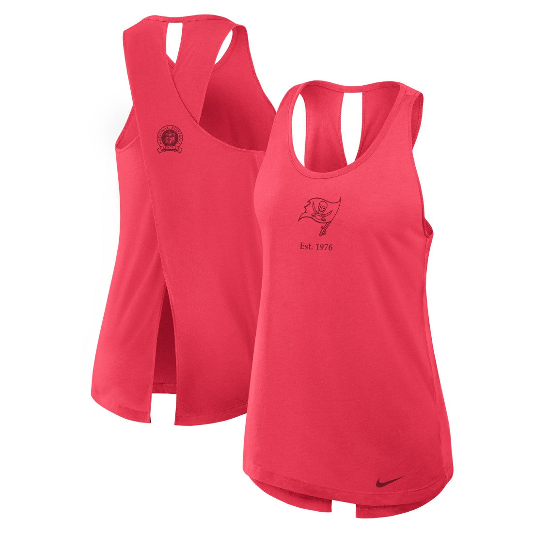 Tampa Bay Buccaneers Women's Glory Open-Back Crisscross Dri-FIT Tank Top | NFL Outlet
