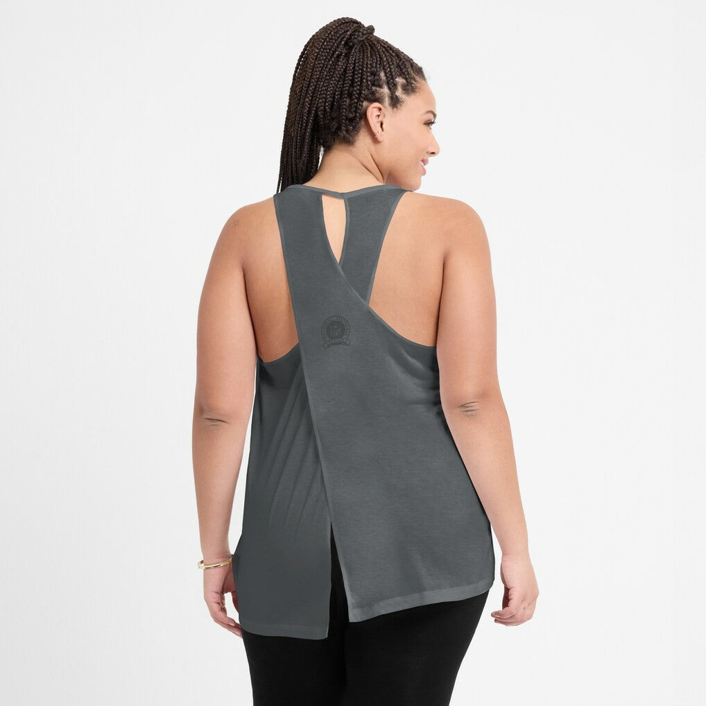 Las Vegas Raiders Women's Glory Open-Back Crisscross Dri-FIT Tank Top | NFL Online