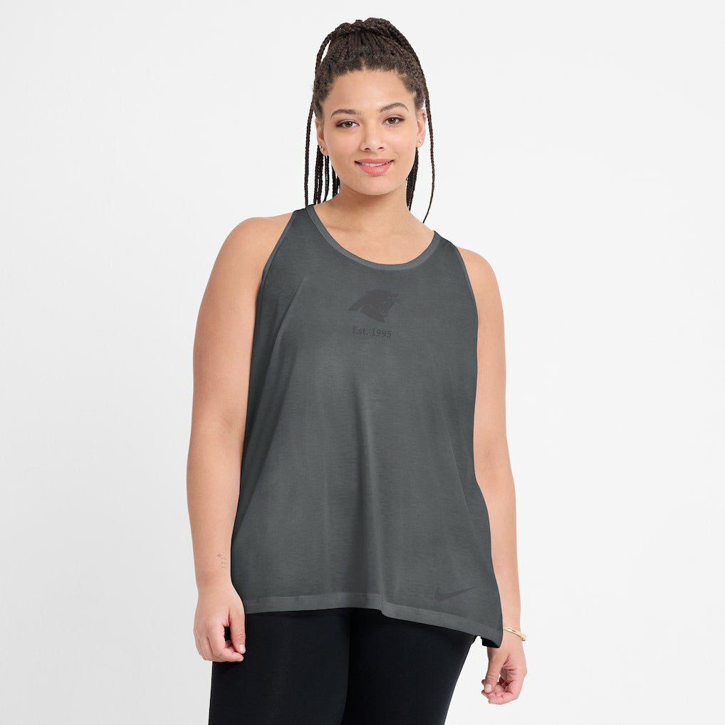 Carolina Panthers Women's Glory Open-Back Crisscross Dri-FIT Tank Top | NFL Near me