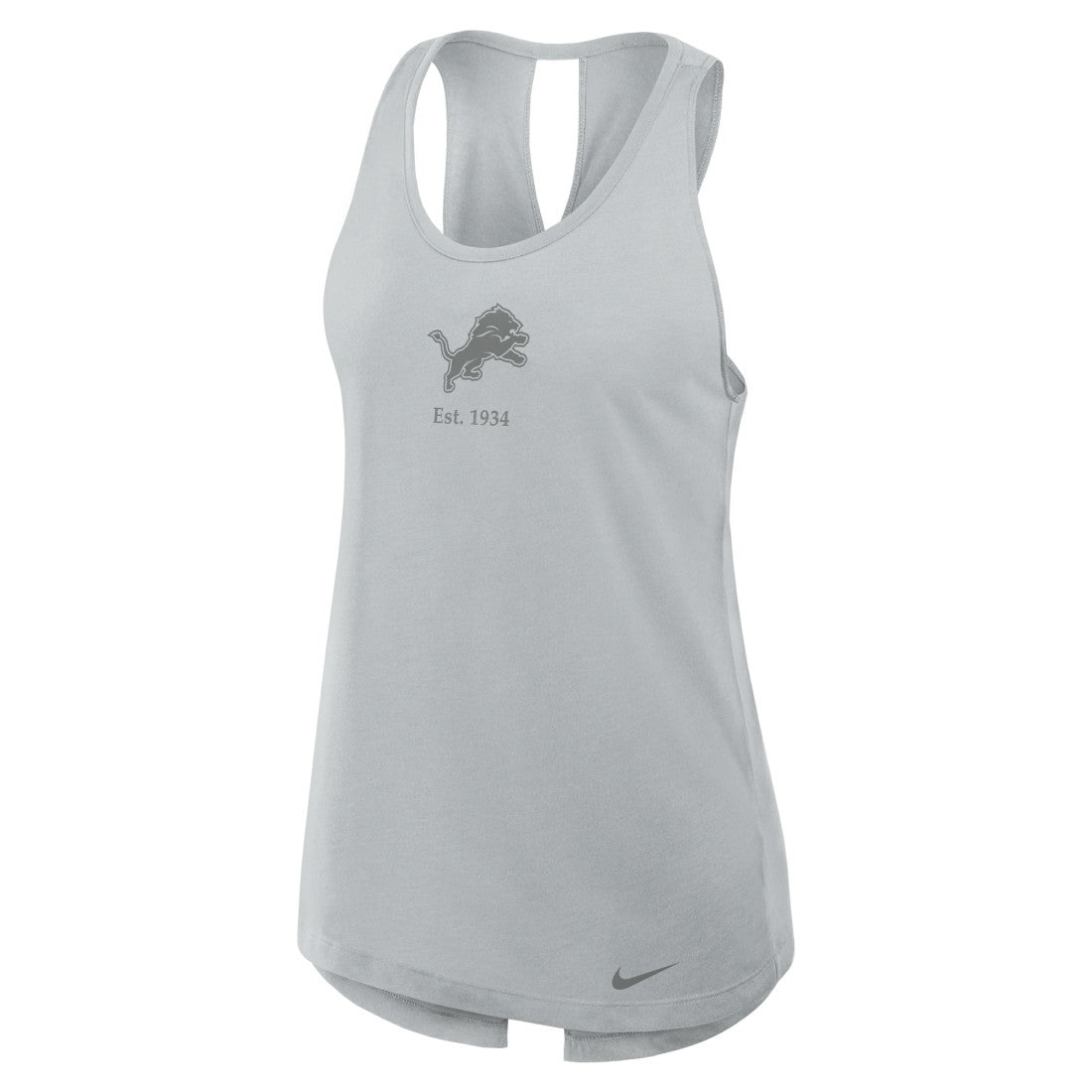 Detroit Lions Women's Glory Open-Back Crisscross Dri-FIT Tank Top | NFL Outlet