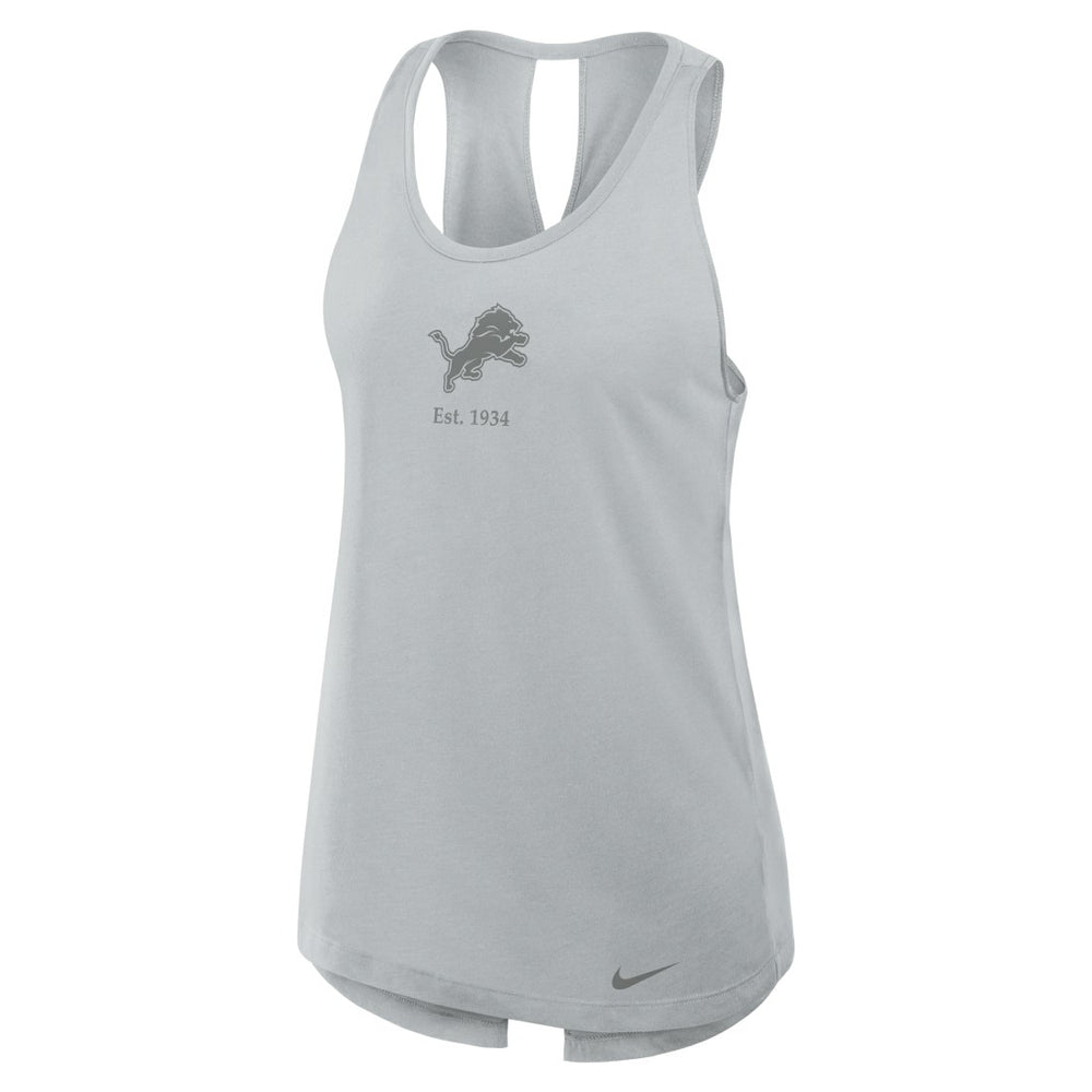Detroit Lions Women's Glory Open-Back Crisscross Dri-FIT Tank Top | NFL Outlet