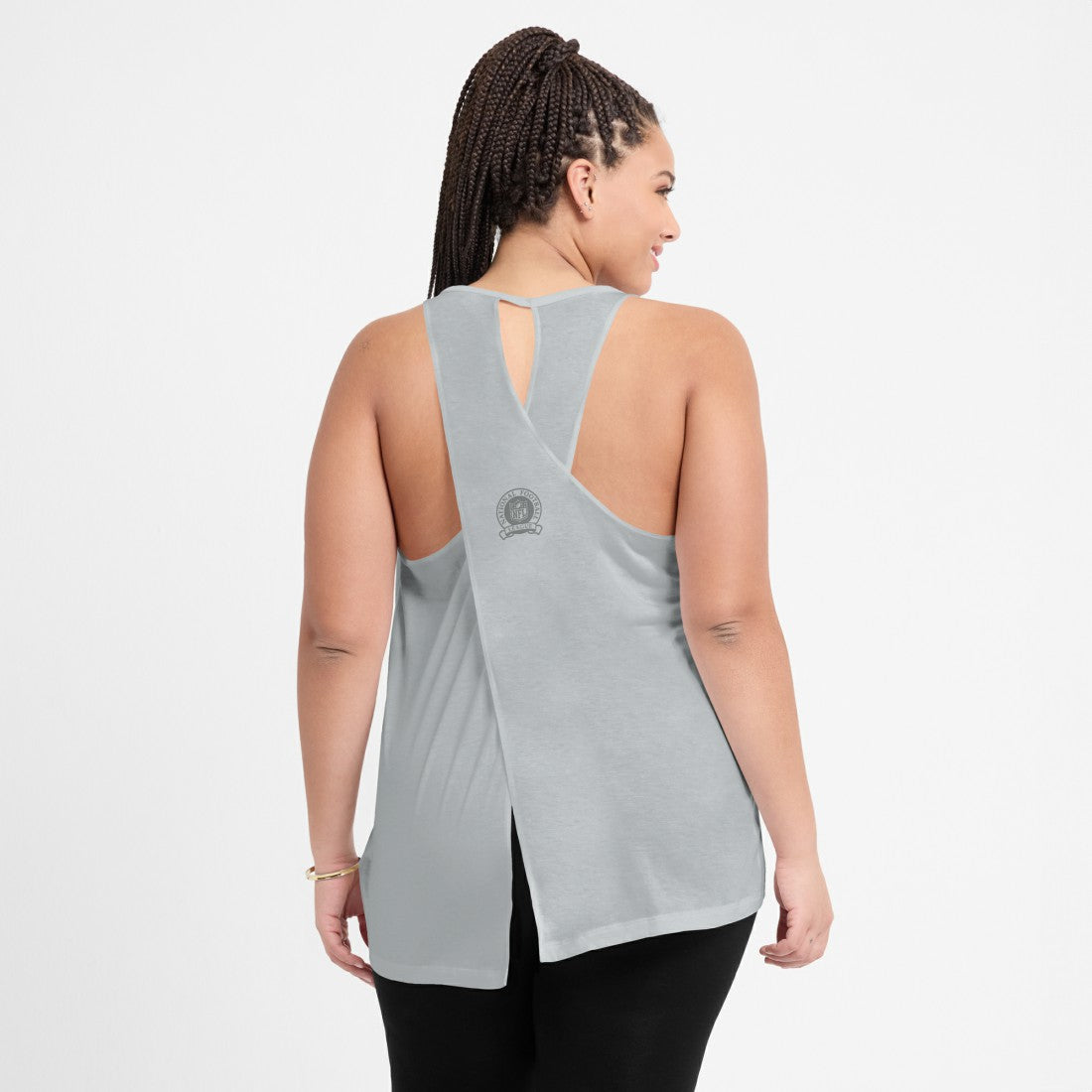 Detroit Lions Women's Glory Open-Back Crisscross Dri-FIT Tank Top | NFL Outlet