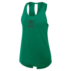 Green Bay Packers Women's Glory Open-Back Crisscross Dri-FIT Tank Top | NFL Outlet