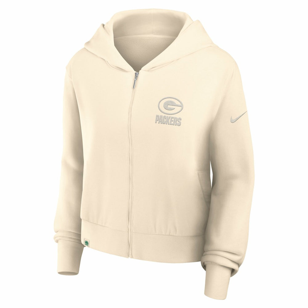 Green Bay Packers Women's Glory Cropped Full-Zip Hoodie | NFL Near me