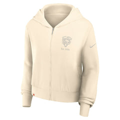 Chicago Bears Women's Glory Cropped Full-Zip Hoodie | NFL US