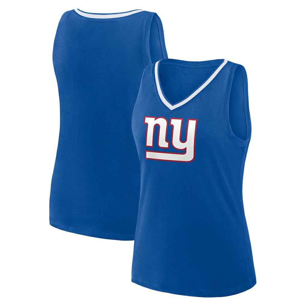 New York Giants Logo Athletic Women's Stellar Win V-Neck Tank Top | NFL Sale
