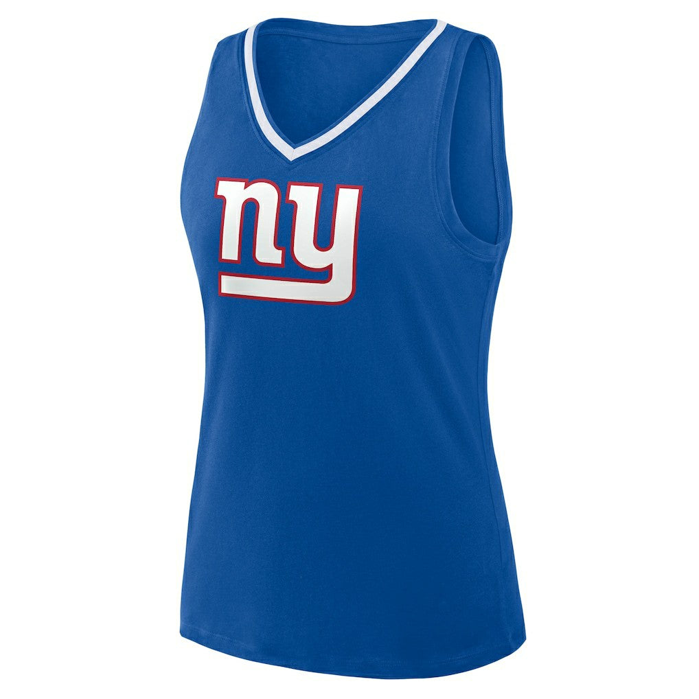 New York Giants Logo Athletic Women's Stellar Win V-Neck Tank Top | NFL Sale