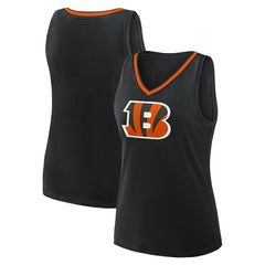 Cincinnati Bengals Logo Athletic Women's Stellar Win V-Neck Tank Top | NFL On sale
