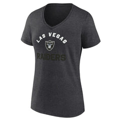 Las Vegas Raiders Logo Athletic Women's Unrivaled V-Neck T-Shirt | NFL Hot